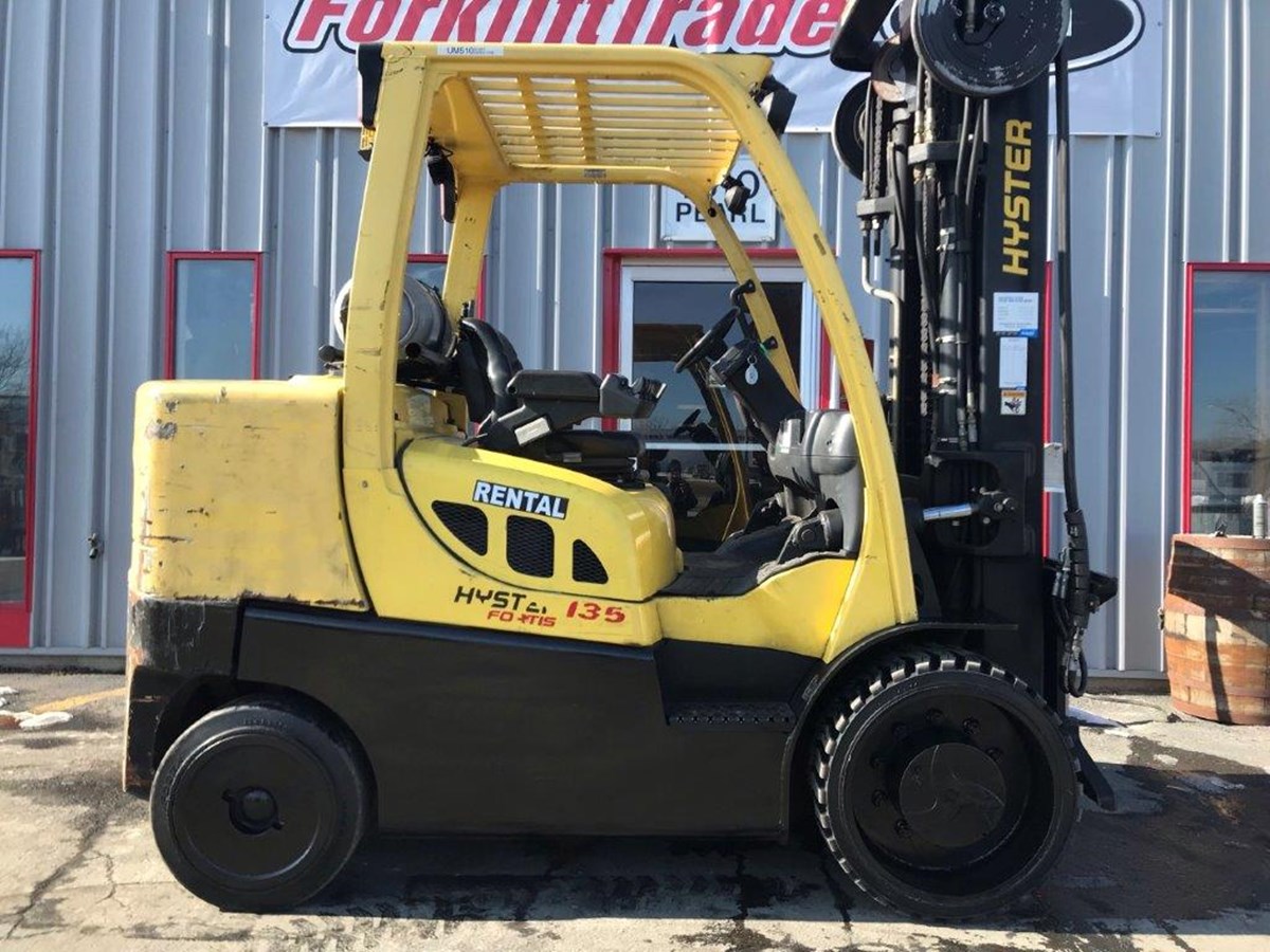 15,000lb capacity yellow hyster forklift for sale
